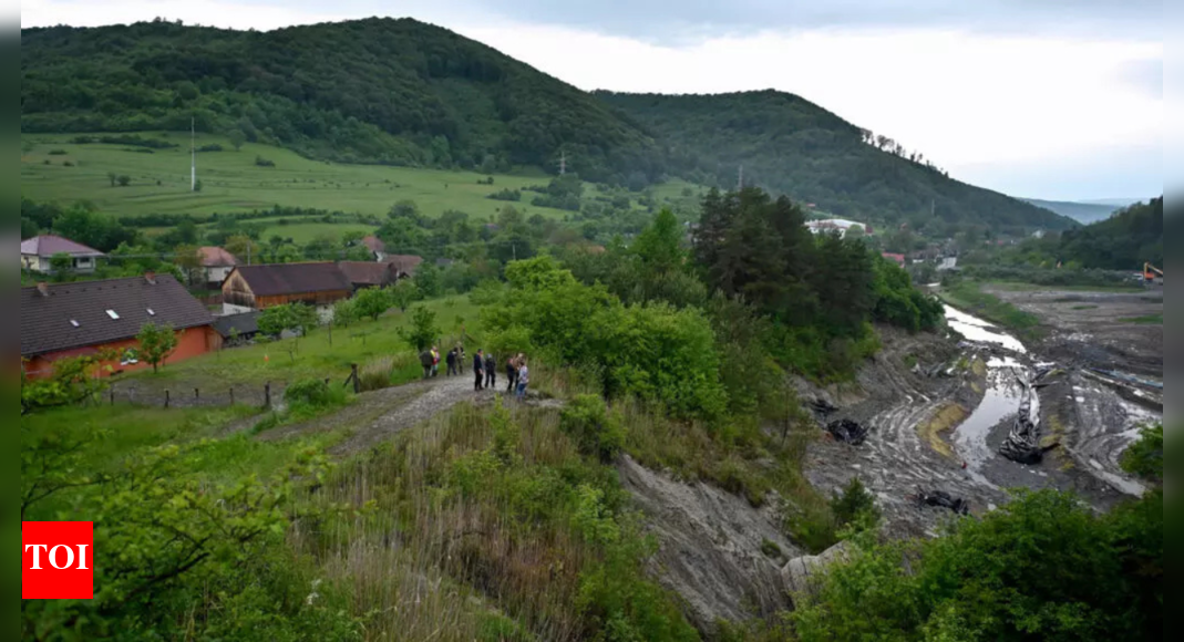 Severe floods threaten historic Romanian salt mine |