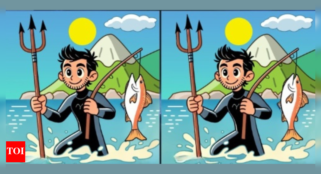 Optical Illusion: Only a true brainiac can spot 3 differences in this fisherman picture