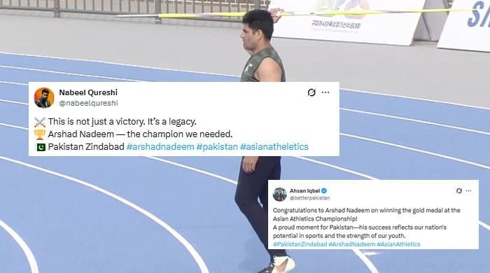 Pakistanis rejoice Arshad Nadeem's Asian Athletics' gold