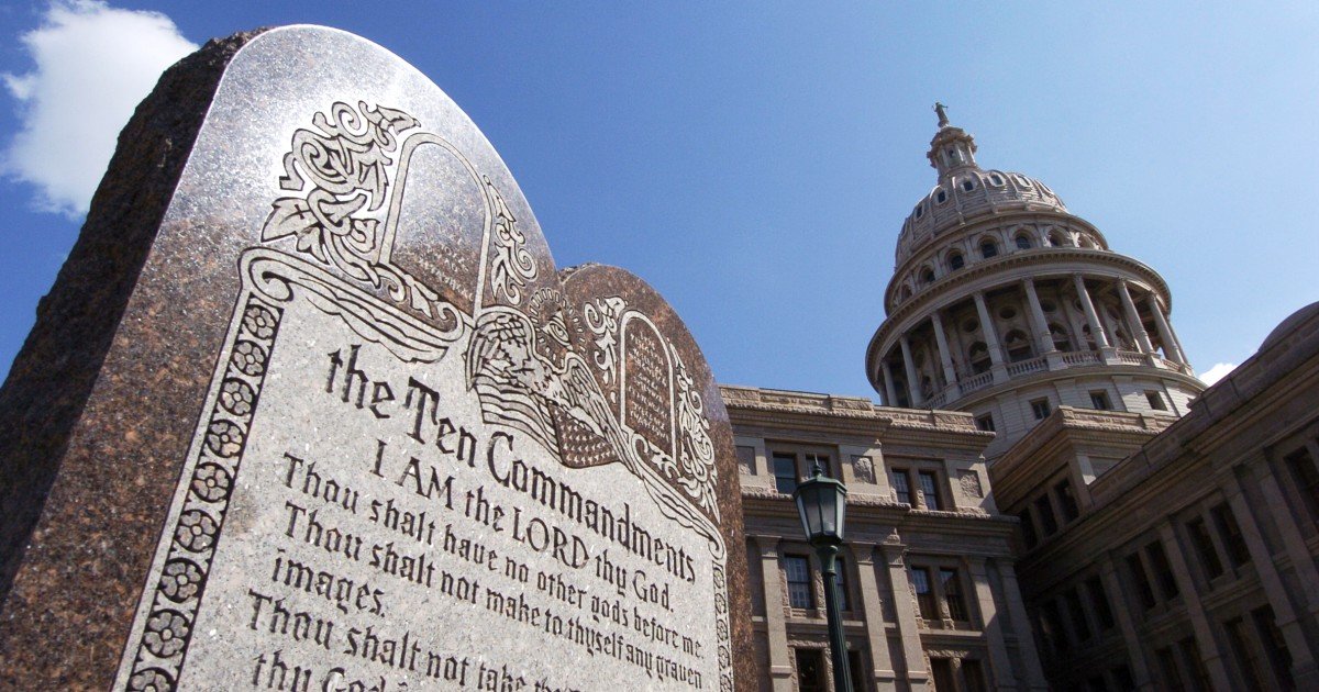 Texas bill requiring Ten Commandments in public schools headed to governor's desk