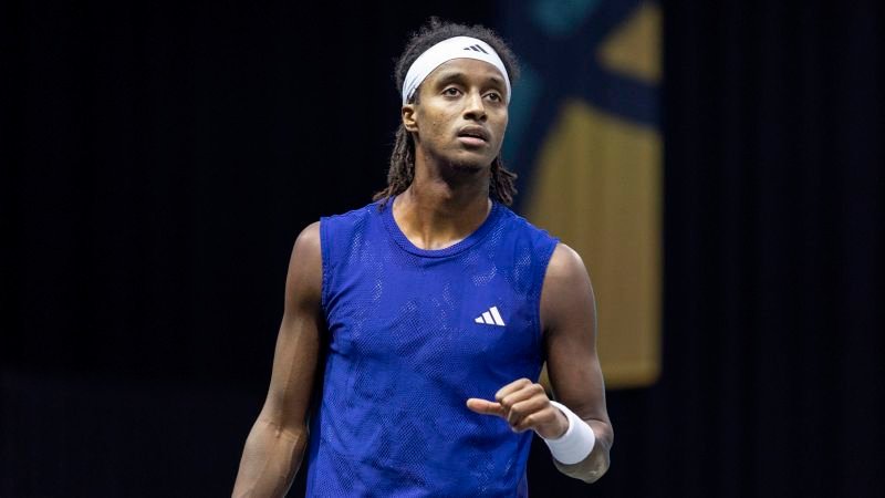 Mikael Ymer: Tennis player disqualified from match after smashing racket against umpire’s chair