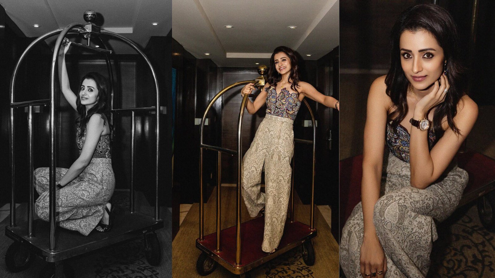 Trisha Krishnan Channels Rule-Breaking Elegance in A Sheena Trehan Ensemble