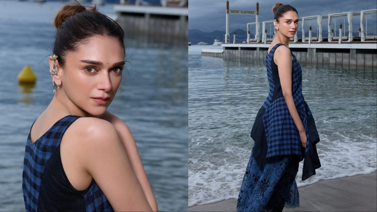 Aditi Rao Hydari Twins With The Blue Skies In Cannes In A Bohemian-Inspired Ensemble