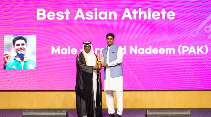 Arshad Nadeem honoured with 'Best Asian Athlete' award
