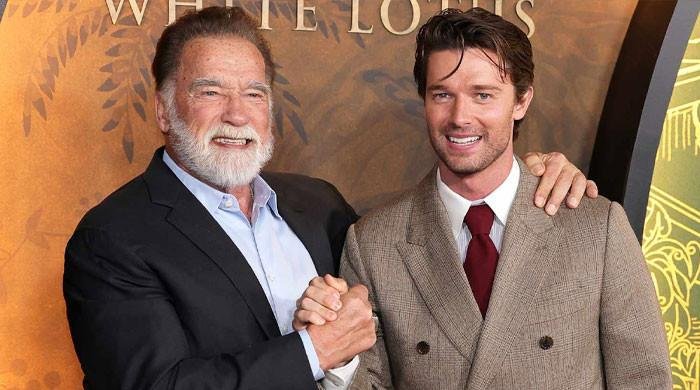 Patrick Schwarzenegger talks about dad Arnold's 'mid-life crisis'