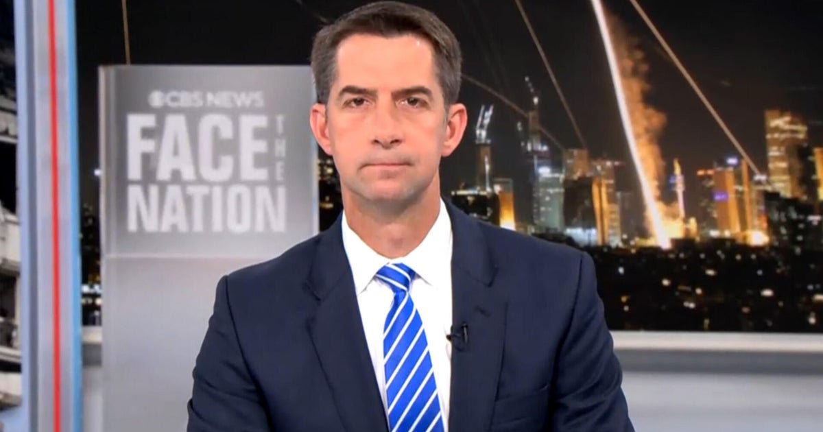 Sen. Tom Cotton says Trump has "made clear" that the U.S. backs "Israel to the hilt"