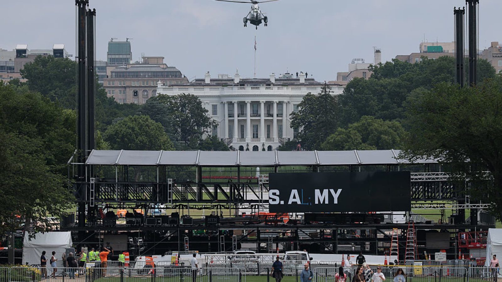 Weather, war and protests threaten to rain on Trump’s military parade