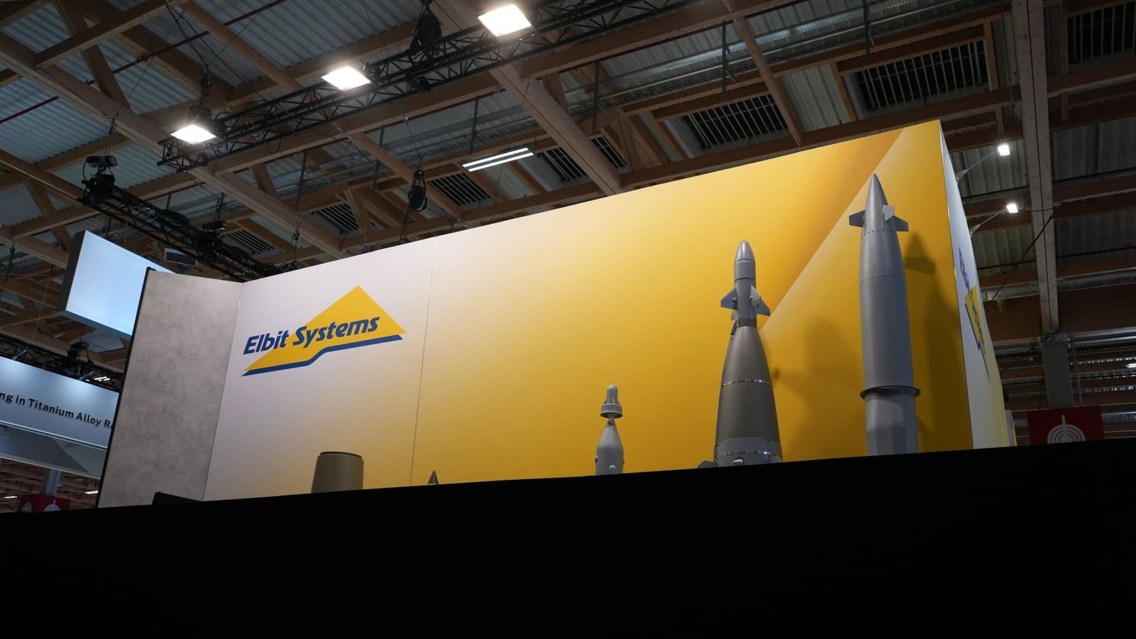 Stands shuttered at some Israeli defense firm showcasing at Paris Air Show
