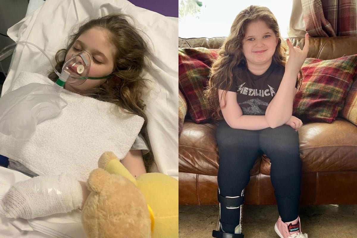 Disabled girl who nearly died from stroke after birth says Metallica ‘saved her’