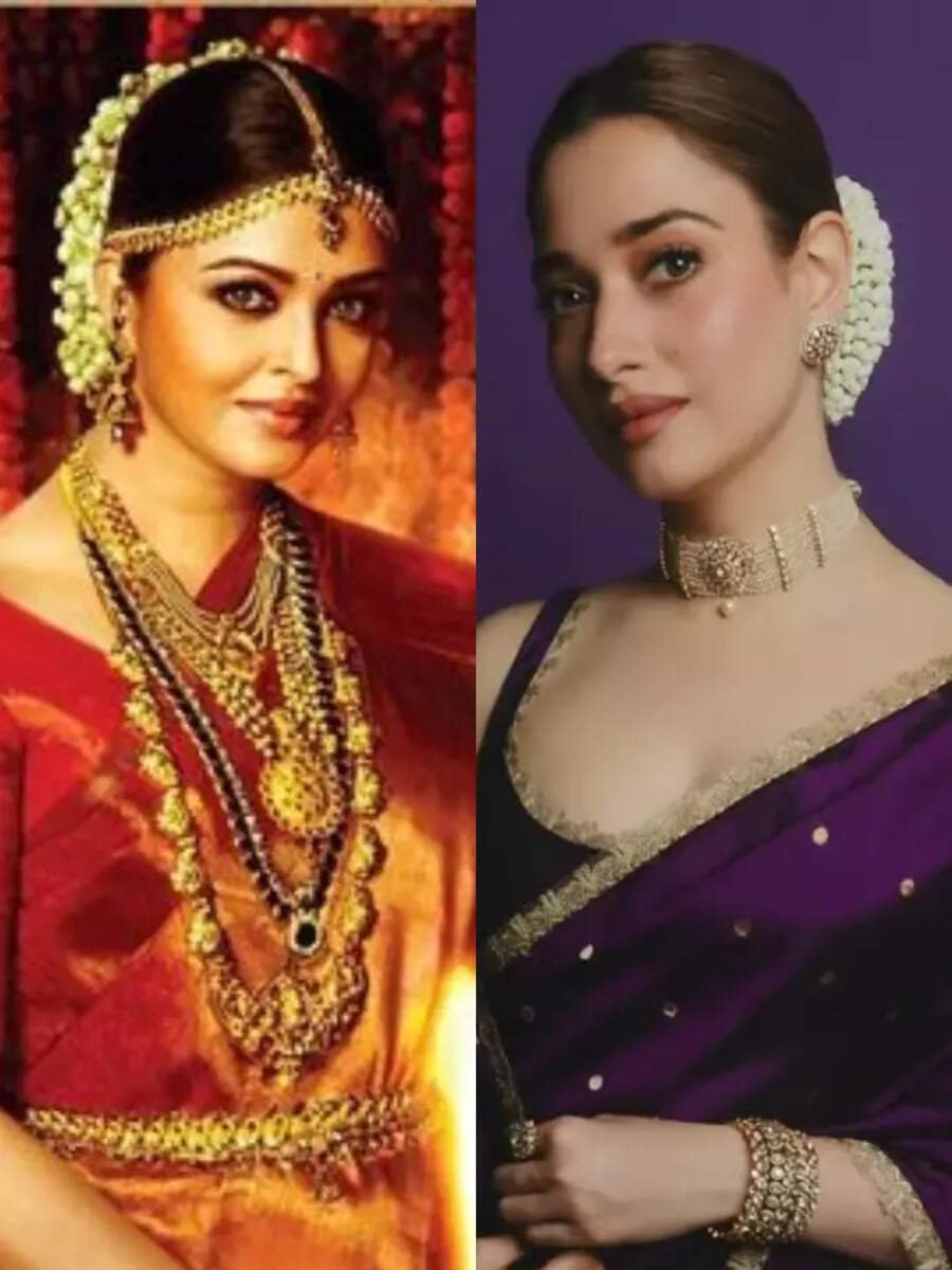Breathtaking Kanjeevaram saree looks of Indian actresses