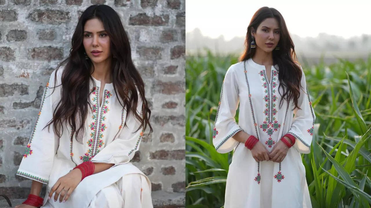 Sonam Bajwa is breaking the internet with her floral salwar kameez