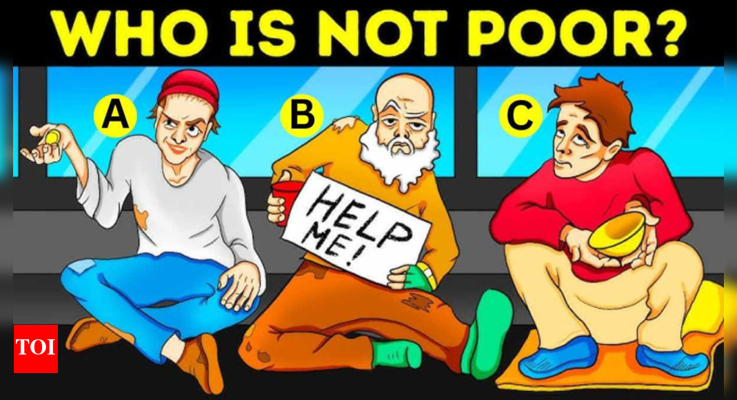 Optical Illusion: Can you tell which beggar is actually rich? |
