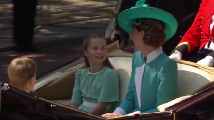 Kate Charlotte Trooping Colour Sweet Moment