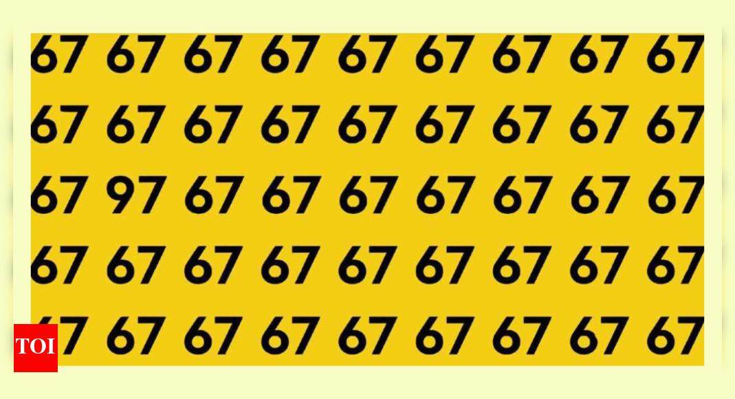 Optical Illusion: Only a real math genius can spot the number 97 among 67s |
