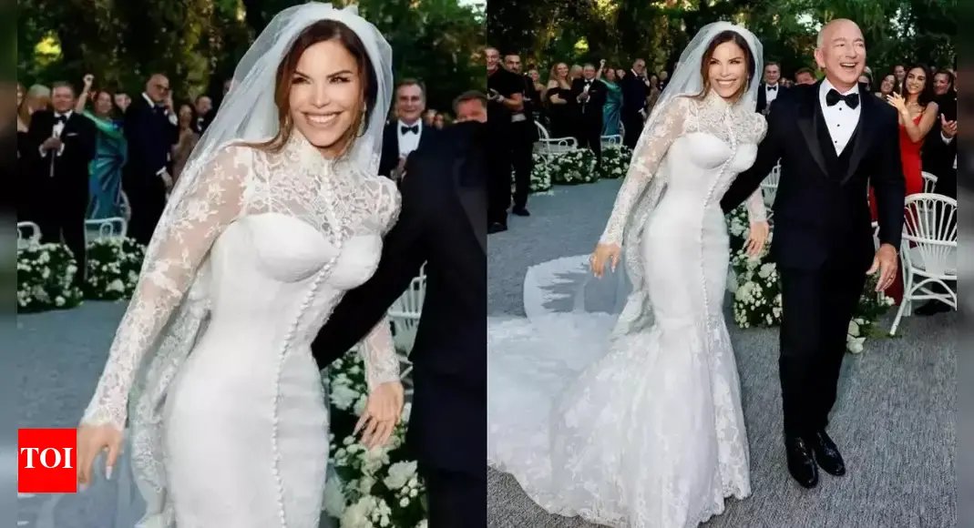 Jeff Bezos weds Lauren Sanchez: Bride's wedding dress took 900 hours to make and it’s absolutely jaw-dropping