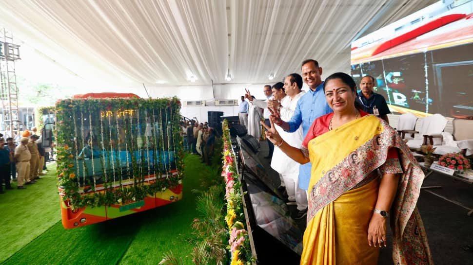 Delhi CM Gupta Inaugurates New DTC Depot In Narela; Flags Off 105 Electric DEVI Buses | Mobility News