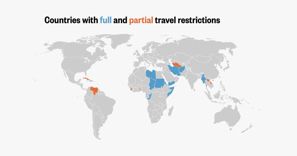 Five charts that show how many people President Trump’s travel ban will affect