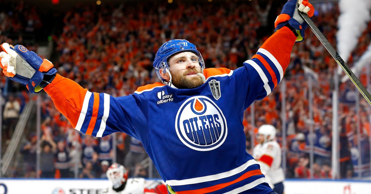 Oilers outlast Panthers, 4-3, in OT in Stanley Cup Final opener