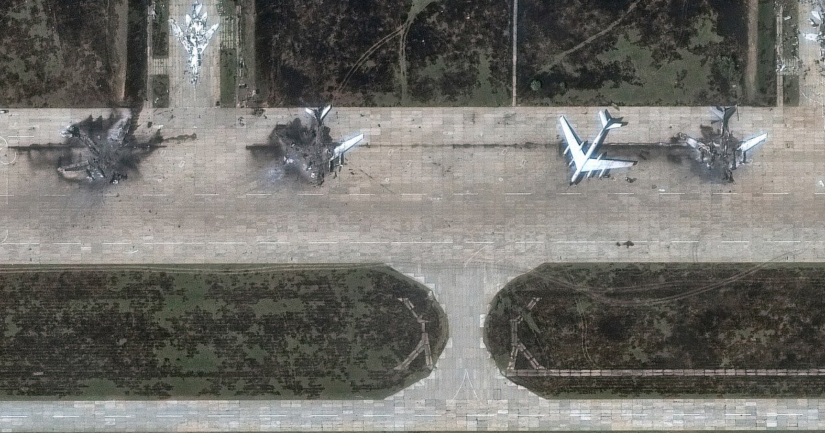 Satellite images show destruction of Russian planes by Ukraine's drones