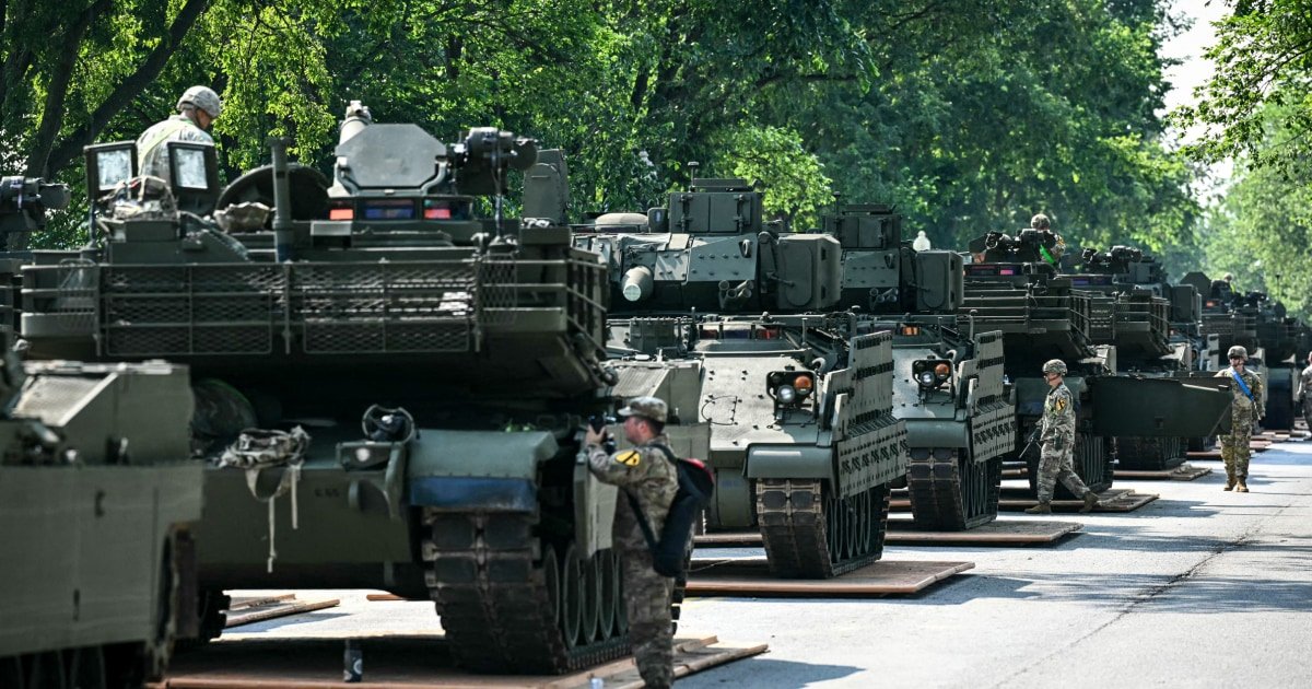 Weather, war and protests threaten to rain on Trump’s military parade