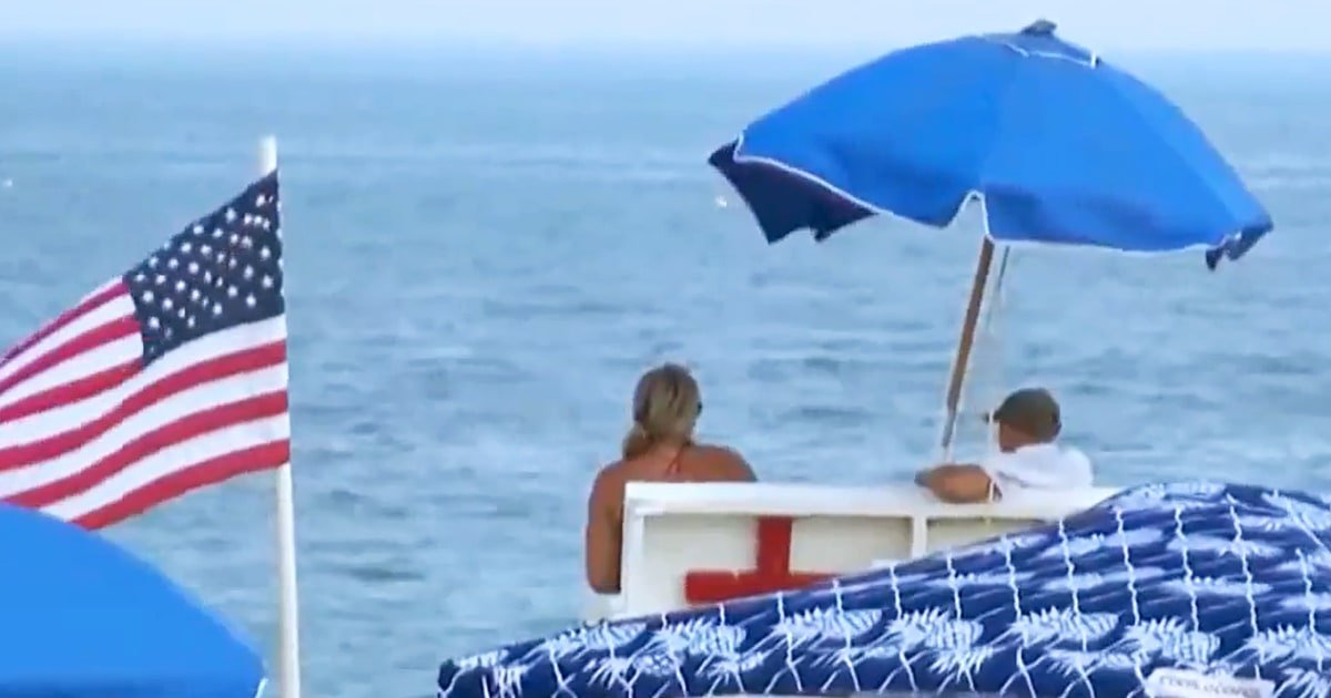 Lifeguard hospitalized after being impaled by beach umbrella at Jersey Shore