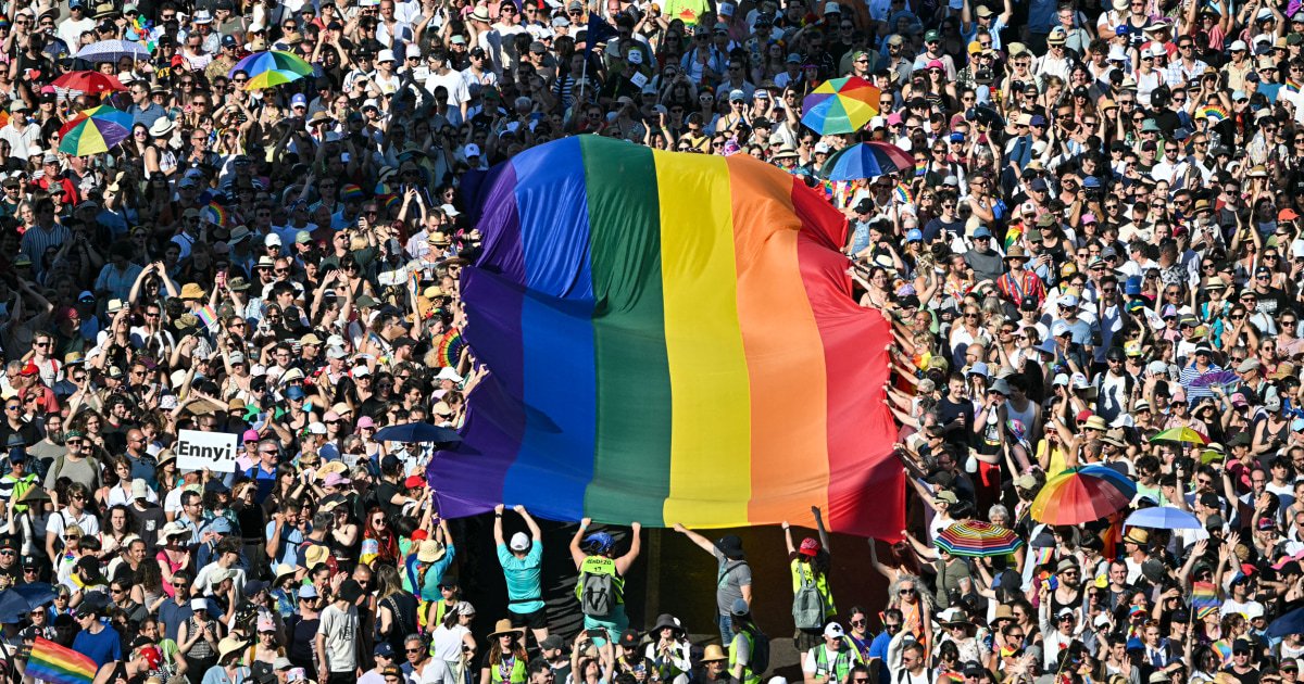 Hungary's LGBTQ+ community defies government ban on Pride march