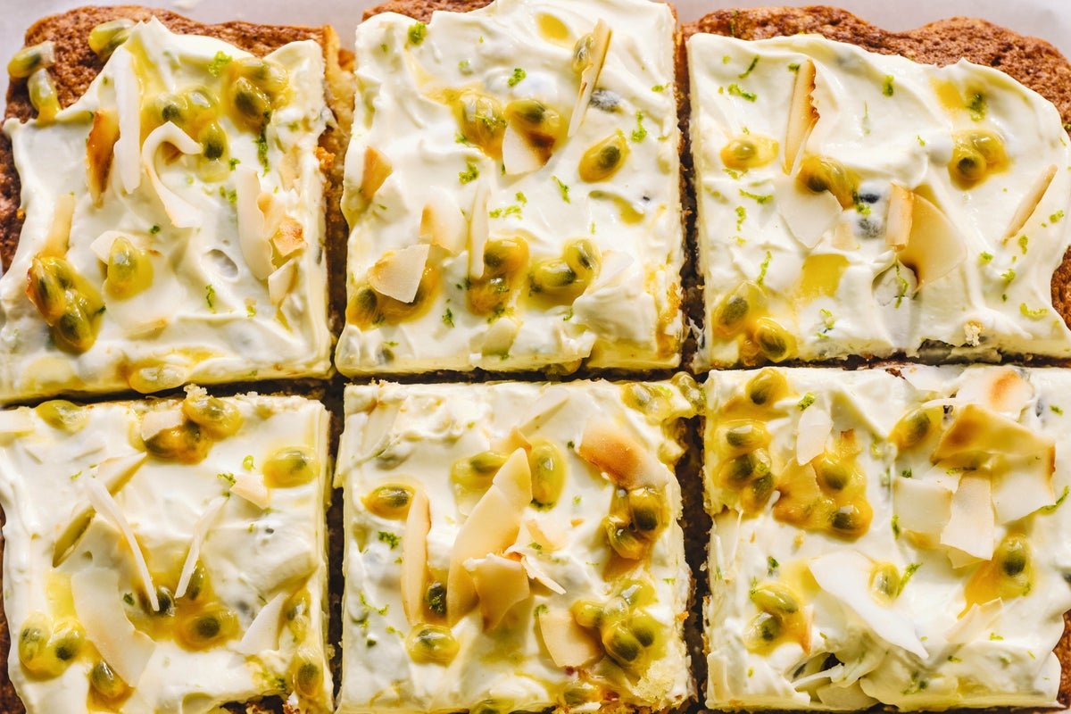Paul Hollywood’s Coconut and Passionfruit Traybake Recipe