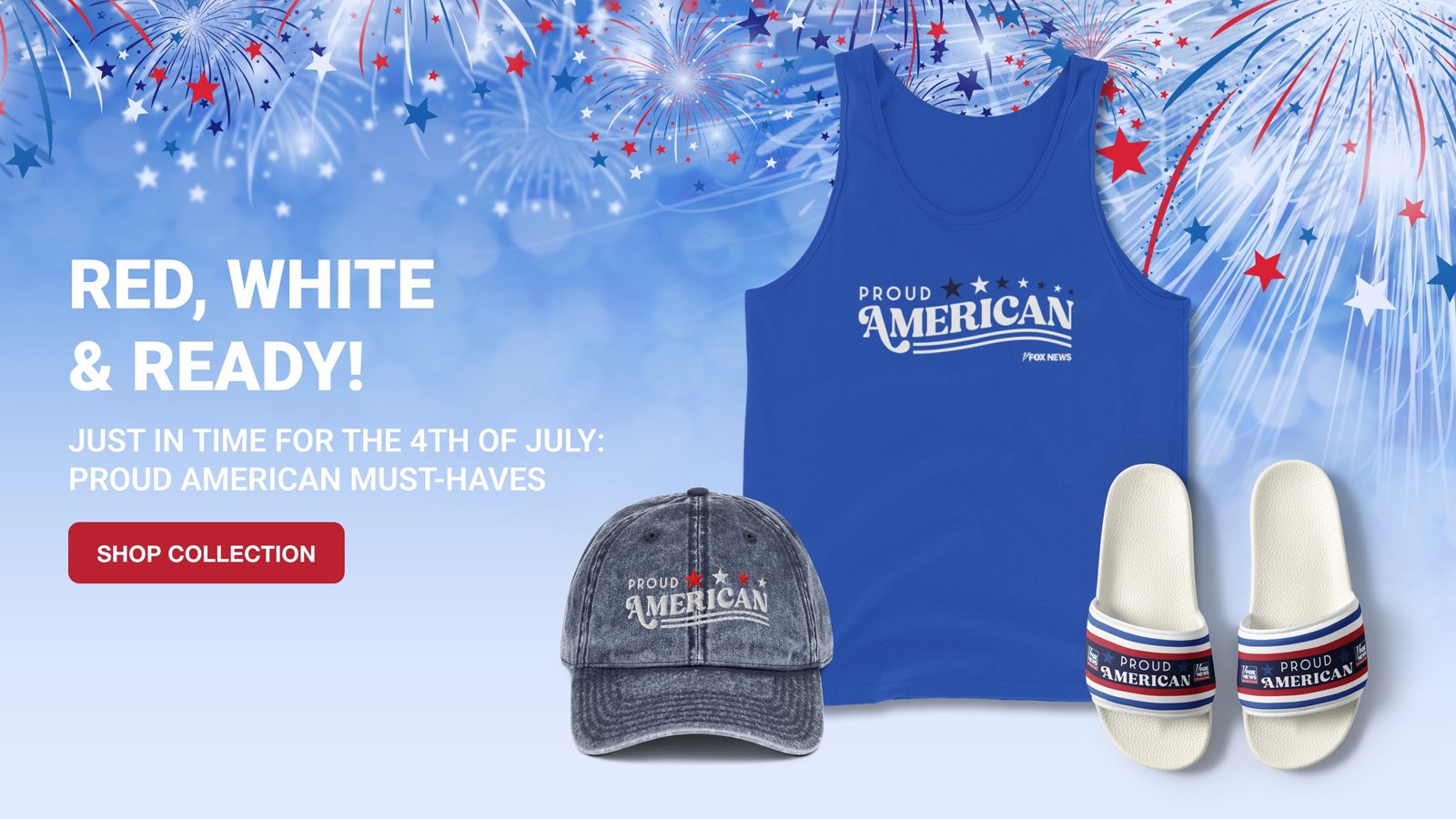 Show your American pride this Fourth of July with Fox News Proud American merch
