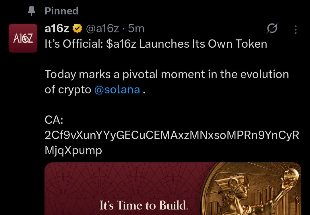 Crypto Giant a16z Recovers X Account After Hackers Push Fraudulent $a16z Token