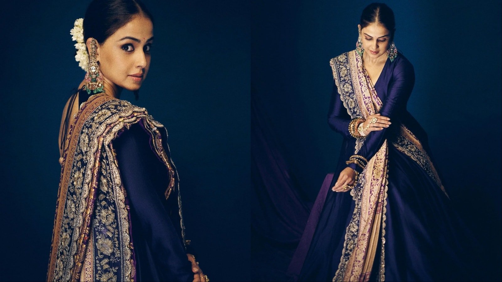Genelia D’Souza Revives Hyderabadi Heritage With Her Khada Dupatta Look