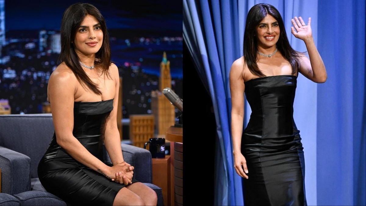 Priyanka Chopra Proves She's The Diva In A Black Bodycon Dress On The Tonight Show | Lifestyle News