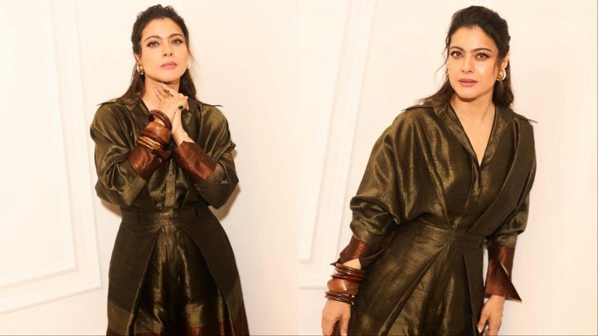 Kajol's Sculpted Olive Jumpsuit Is A Tribute To India’s Rich Textile Legacy | Lifestyle News