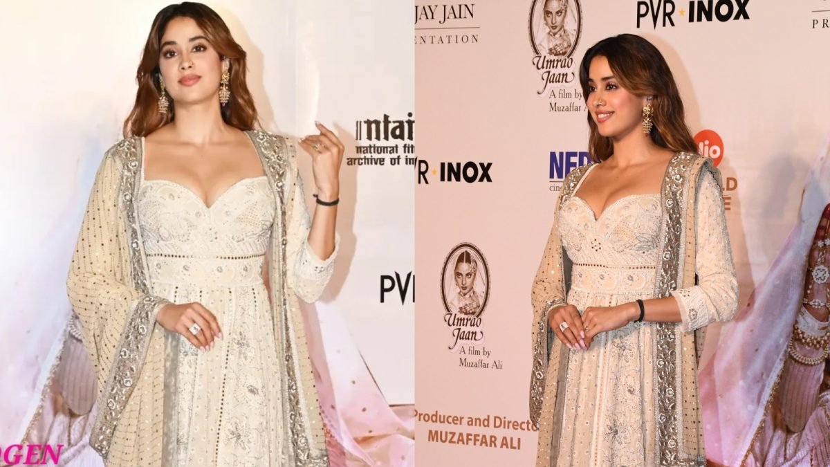 Janhvi Kapoor Stuns In An Archival Chikankari Anarkali For Umrao Jaan Screening | Lifestyle News
