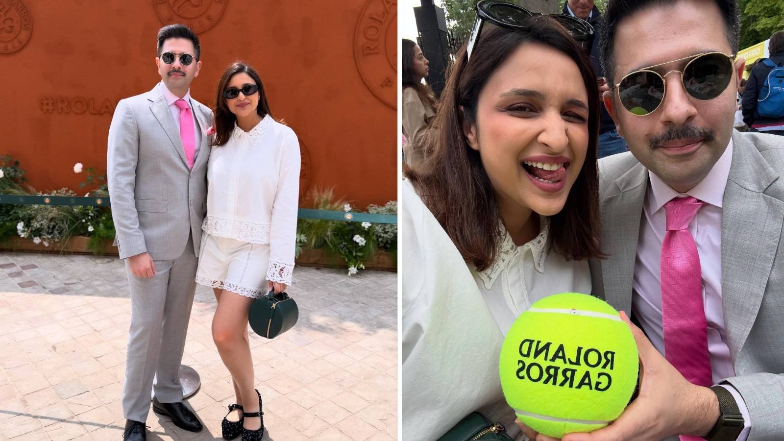 Parineeti Chopra and Raghav Chadha Bring Glamour to French Open