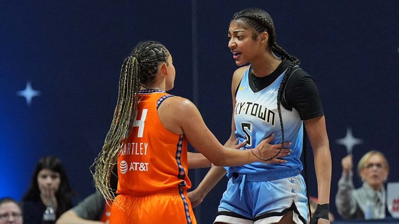 Sky's Angel Reese involved in heated moment with Sun players