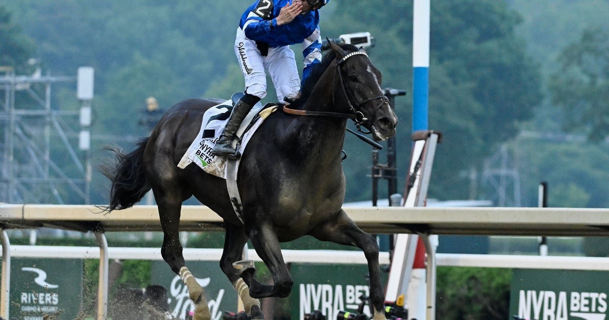 Kentucky Derby winner Sovereignty defeats Journalism again to take the 157th running of the Belmont Stakes
