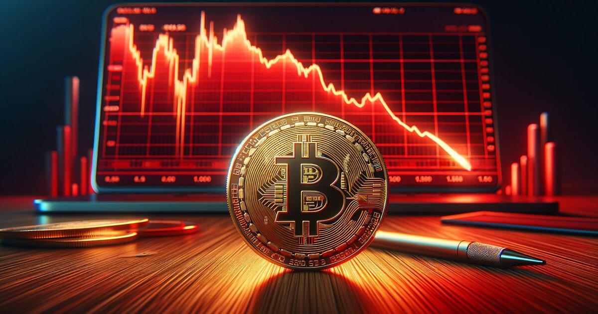 Bitcoin's falls to monthly lows triggering $464 million in liquidations amid global market jitters