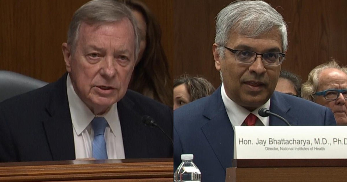 Durbin tells NIH director he's "personally disappointed" about cuts to medical research