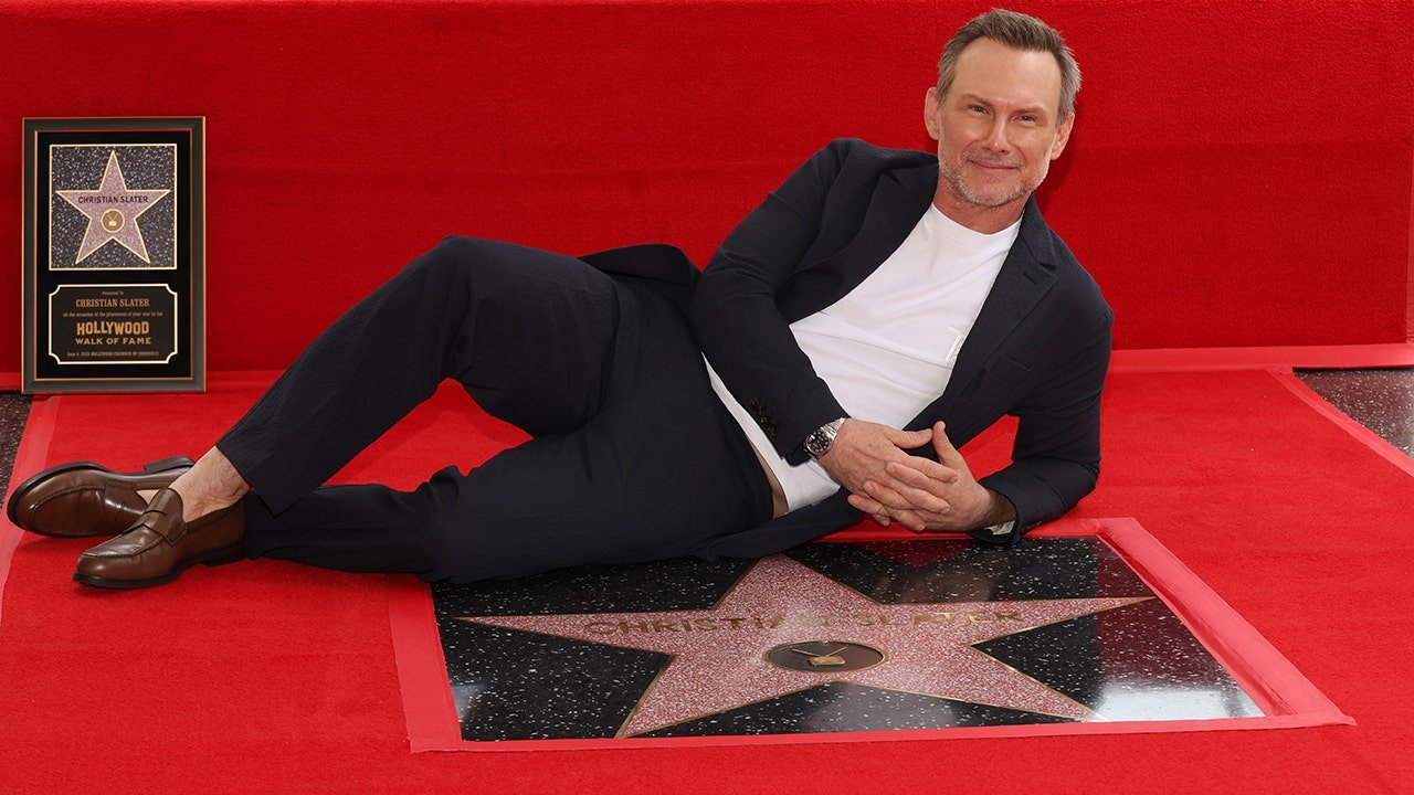 Christian Slater calls fame 'weird' as he gets Hollywood Walk of Fame star