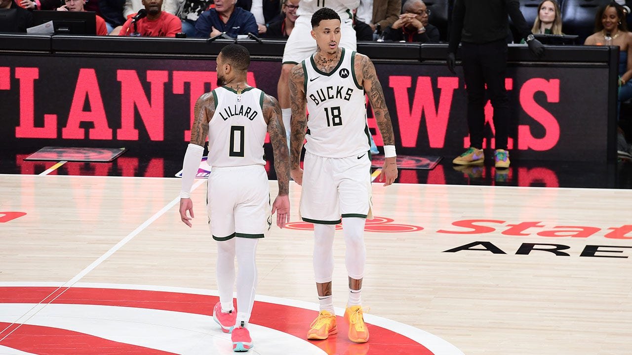 Bucks teammates Damian Lillard, Kyle Kuzma engage in playful boxing challenge