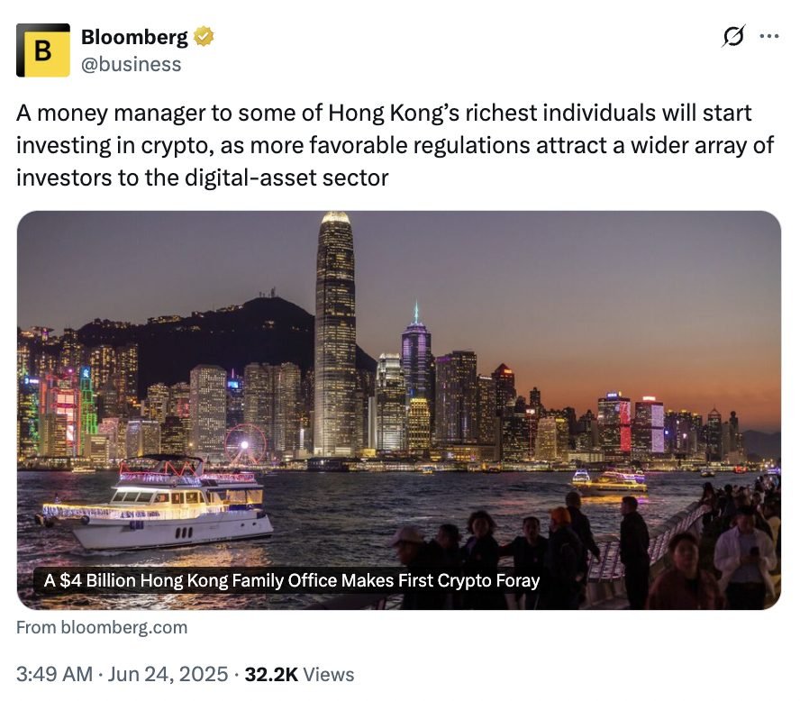$4B Hong Kong Family Office Enters Crypto — How Big is the Bet?