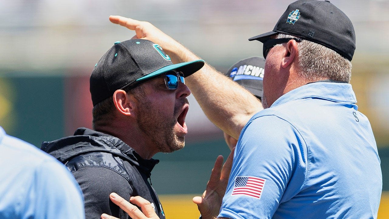 College World Series: Coastal Carolina coach ejected in Game 2