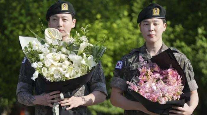 BTS Jungkook gets ‘embarrassed’ during official military release: Watch