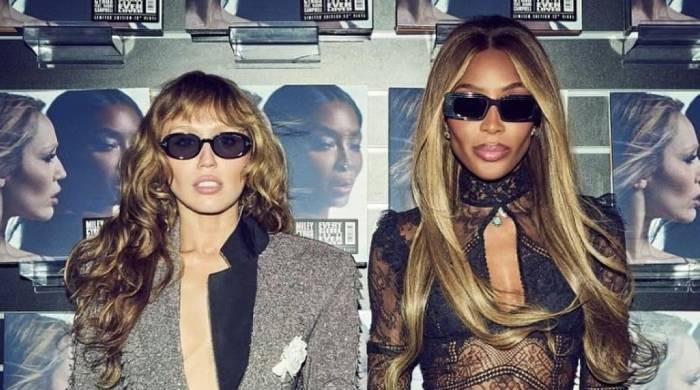 Naomi Campbell shows support to Miley Cyrus after London Meet & Greet