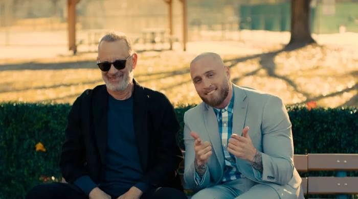 Chet Hanks shares his experience working with actor Tom in a music video