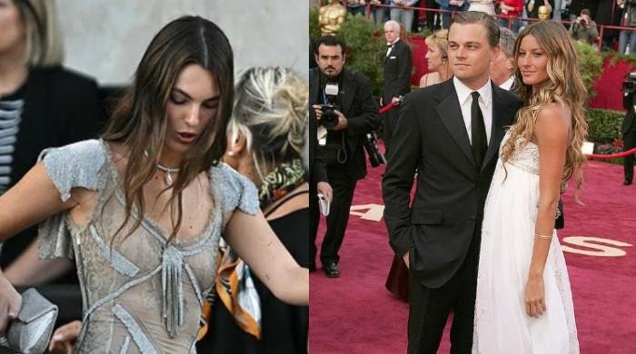 Leonardo's leading lady suffers wardrobe malfunction in exe's iconic gown