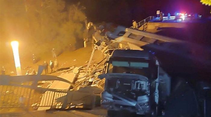 Seven killed after bridge collapse, train derailment in Russian region bordering Ukraine