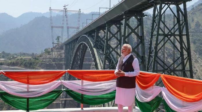 India's Modi opens strategic railway in IIOJK
