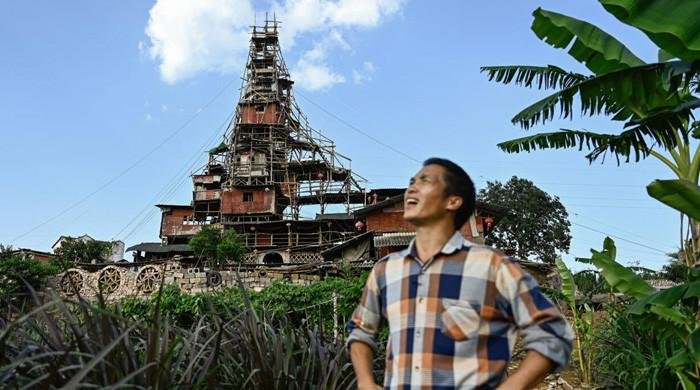Chinese man defies demolition orders to build madcap rural home