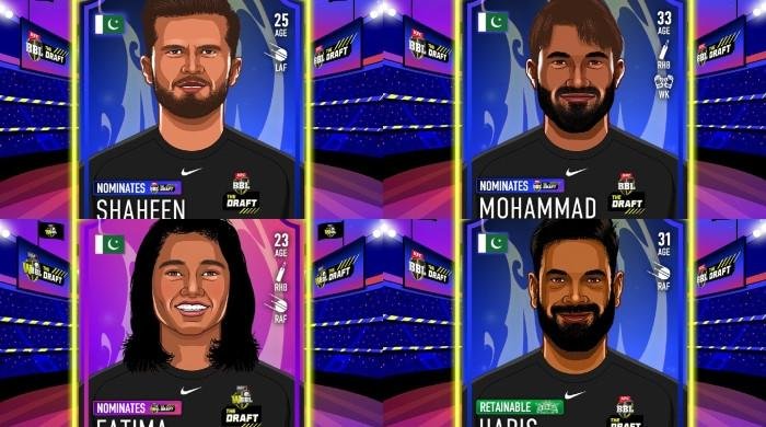 Shaheen, Rizwan, Haris, Shadab, Fatima Sana register for BBL draft
